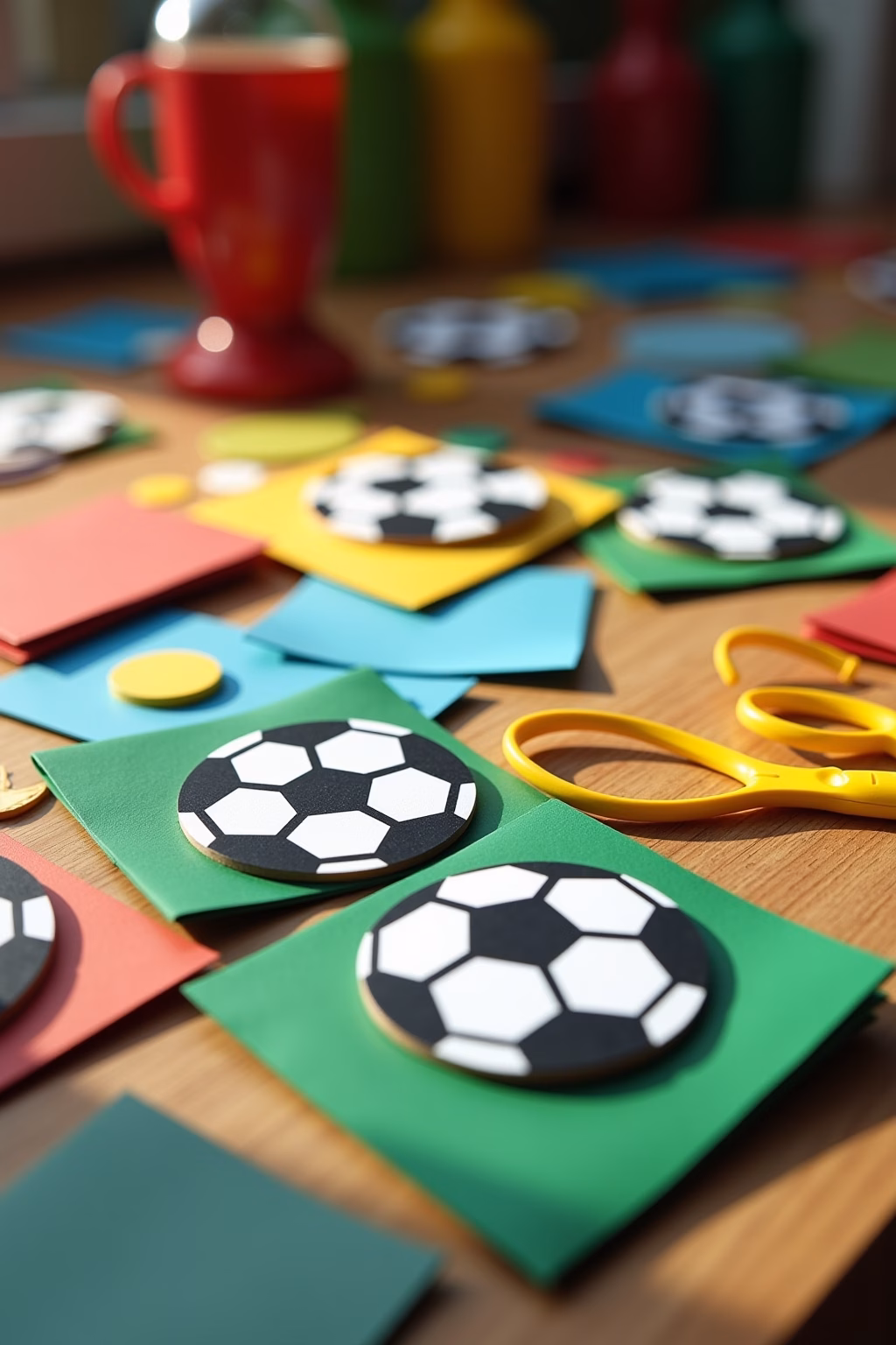 fussball einladungskarten basteln outline 2