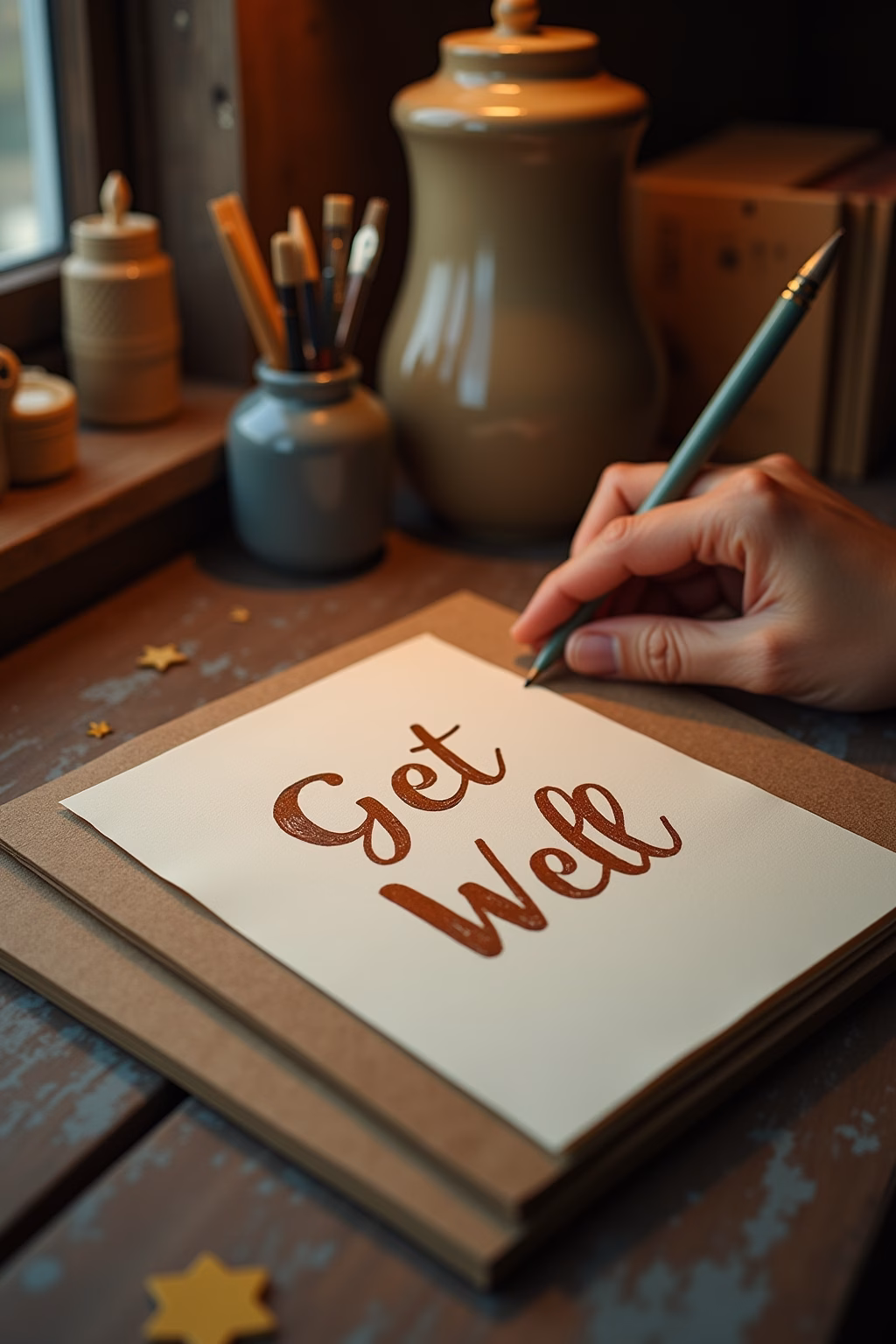 genesungskarte basteln outline 3