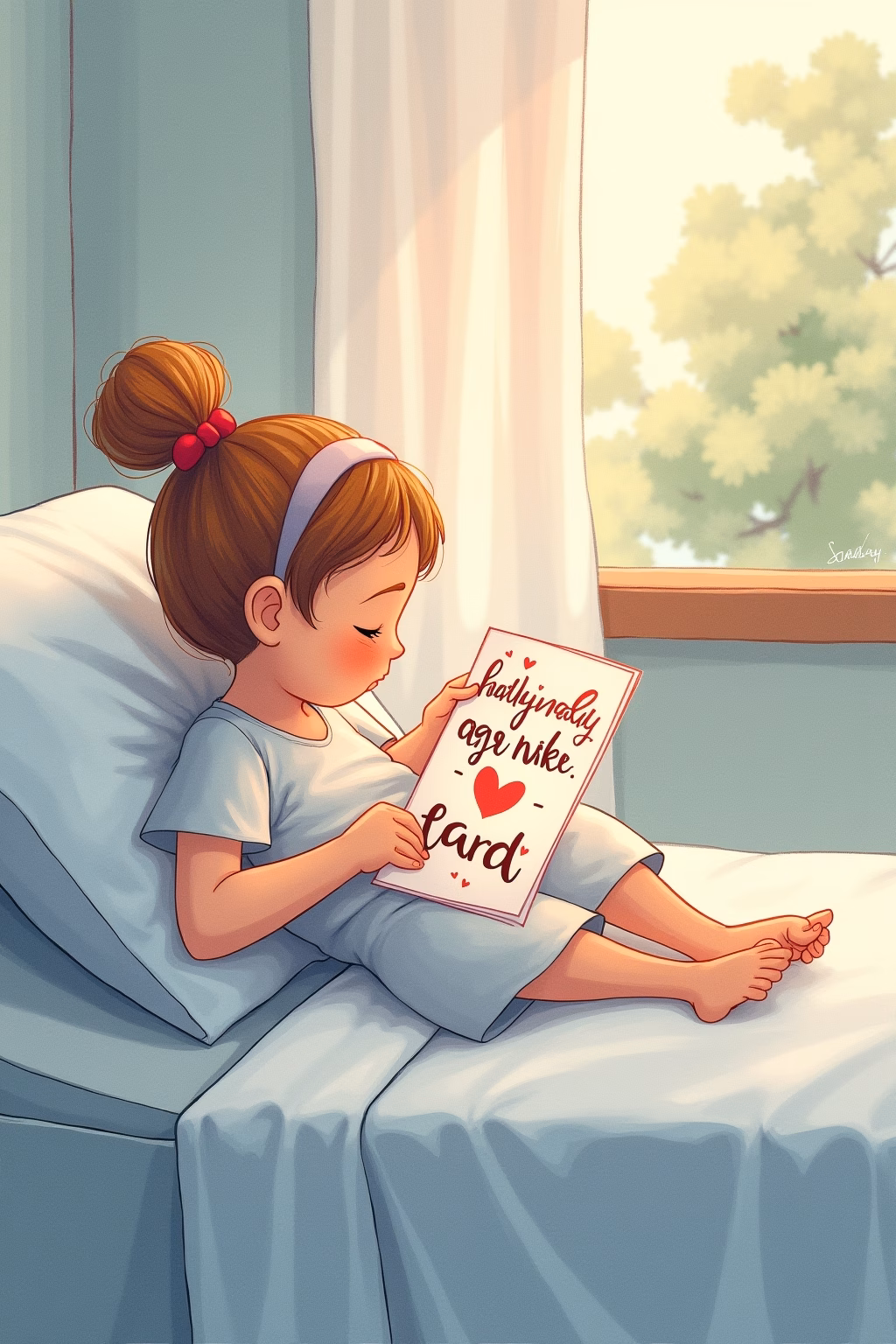 genesungskarte basteln outline 5