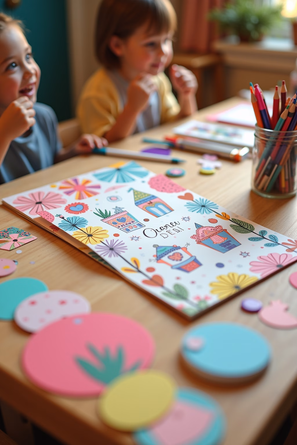 kindergeburtstag einladungskarten basteln outline 2 1