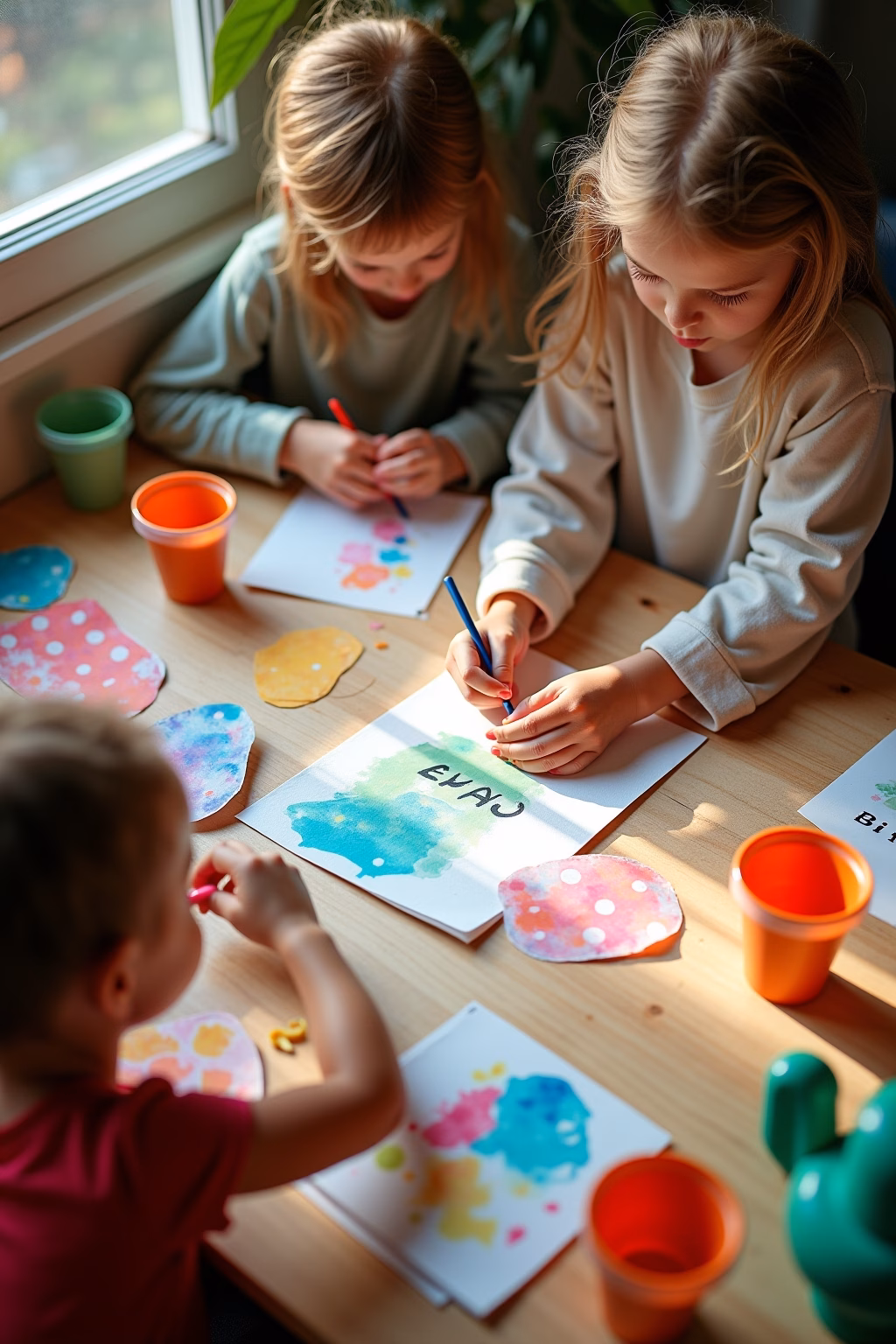 kindergeburtstag einladungskarten basteln outline 8 1