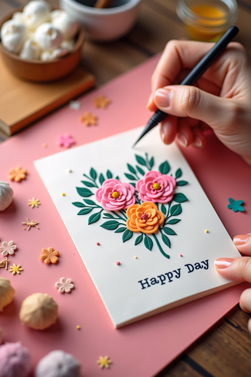 muttertagskarte basteln outline 3 1