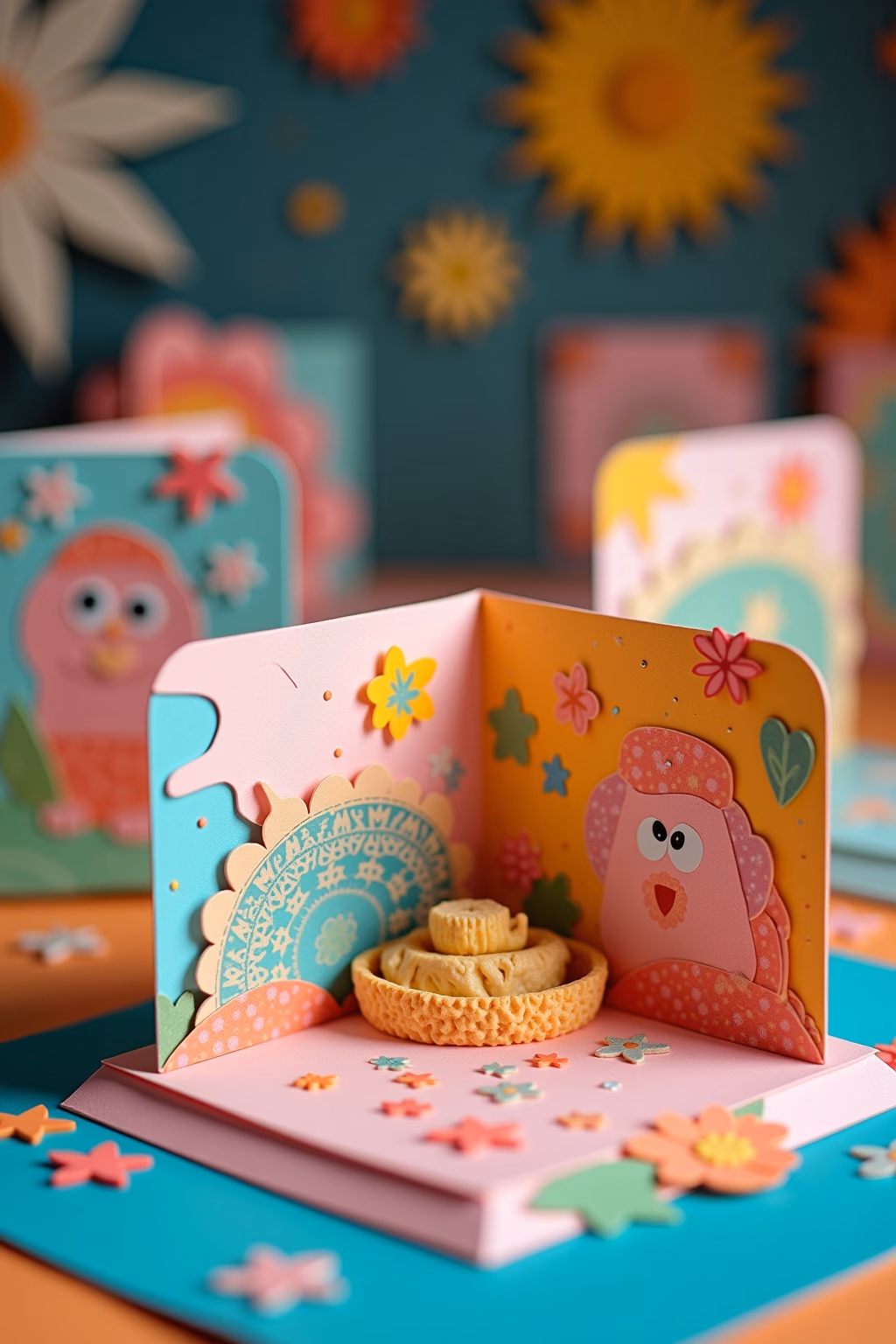 pop up karte basteln outline 1 1