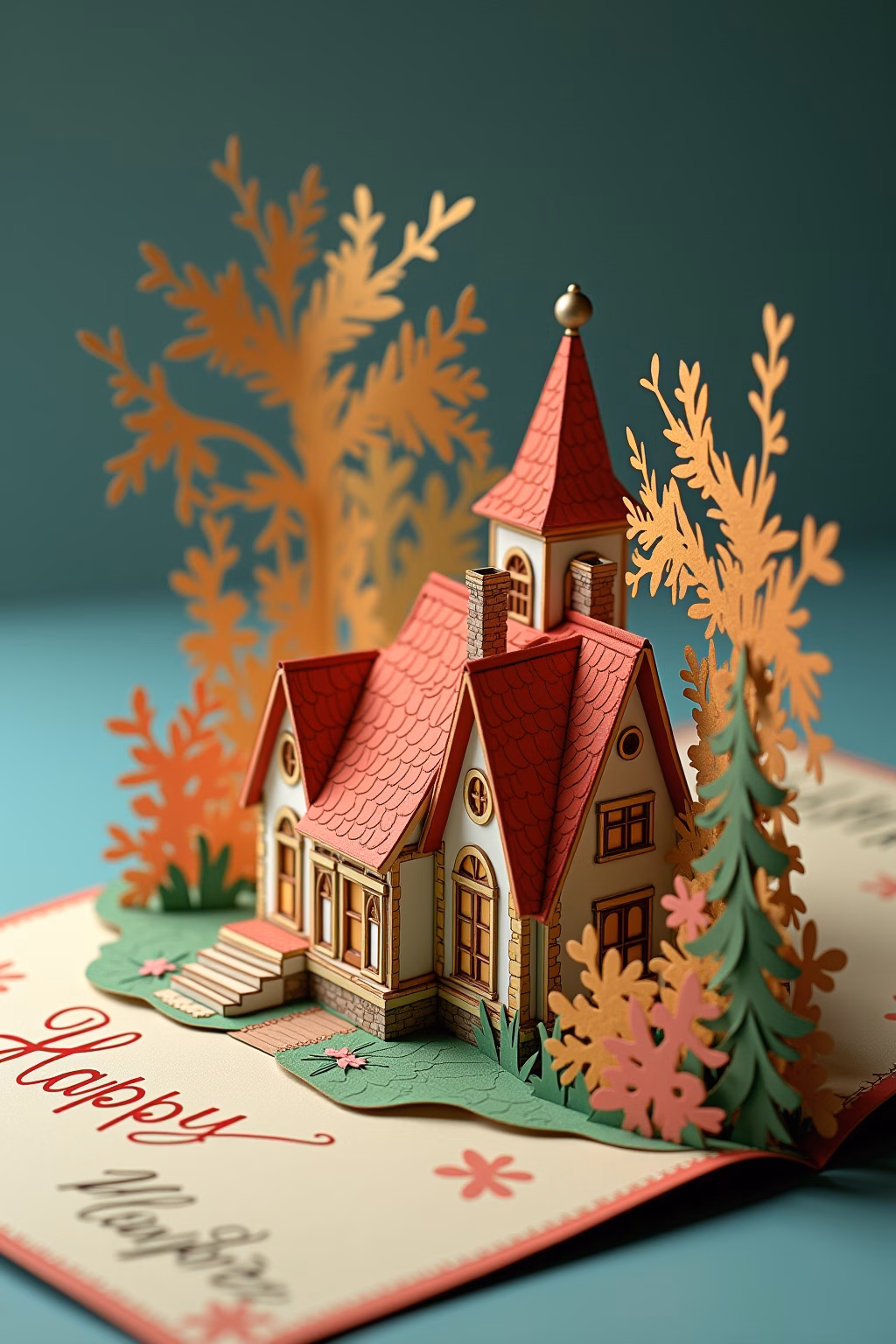 pop up karte basteln outline 2