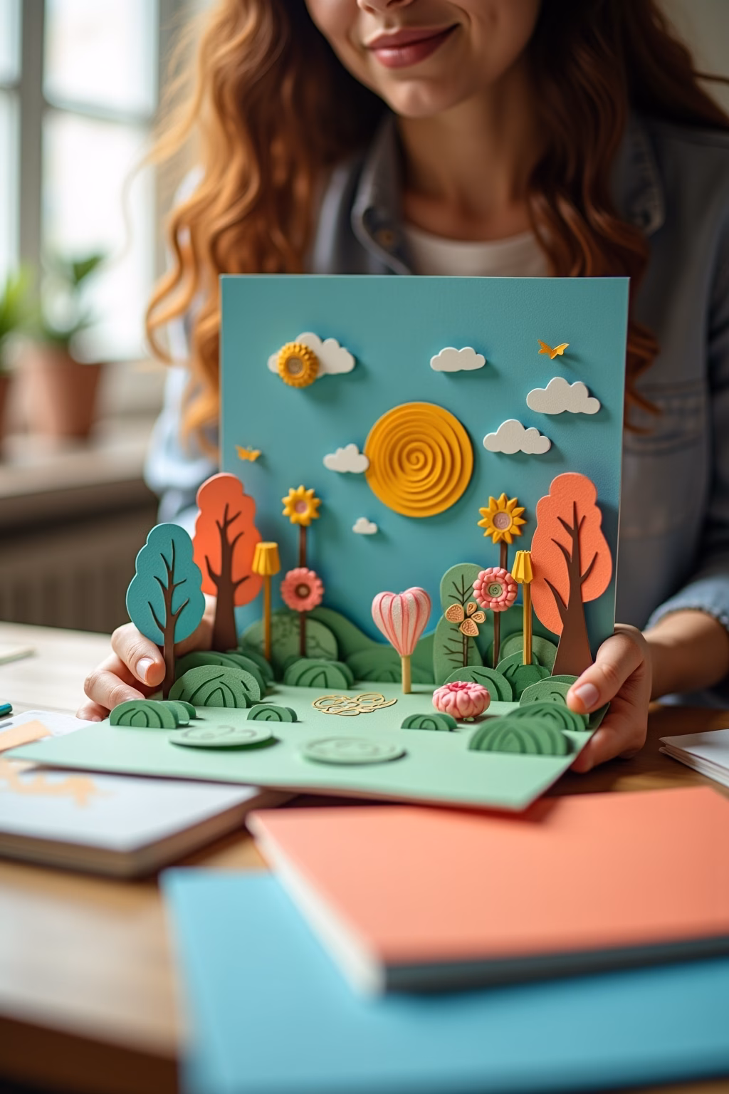 8 Pop Up Karte Basteln Ideen für Frühlingsstimmung 15 pop up karte basteln outline 3