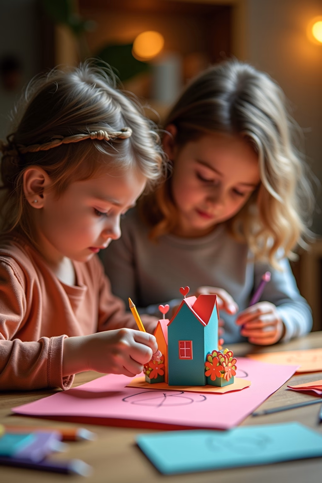 pop up karte basteln outline 4