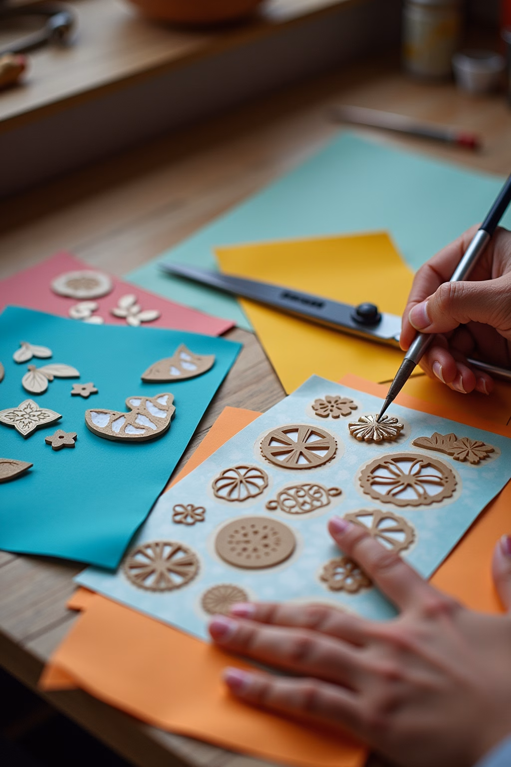 pop up karte basteln outline 5