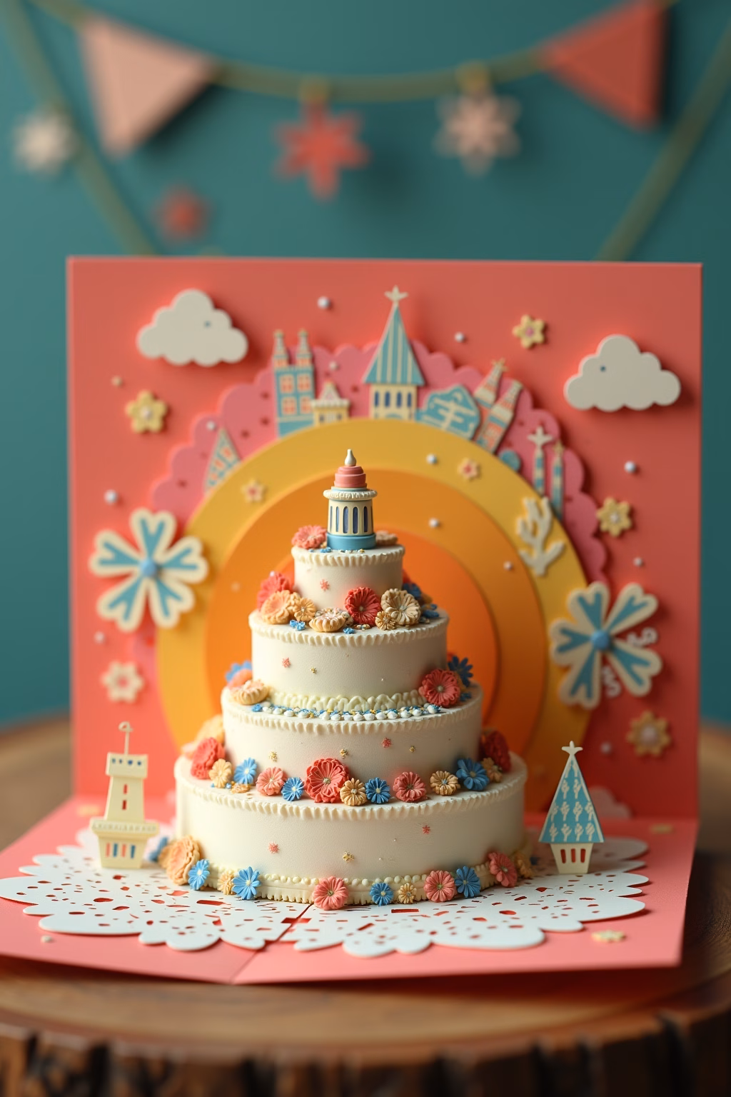 pop up karte basteln outline 6 1