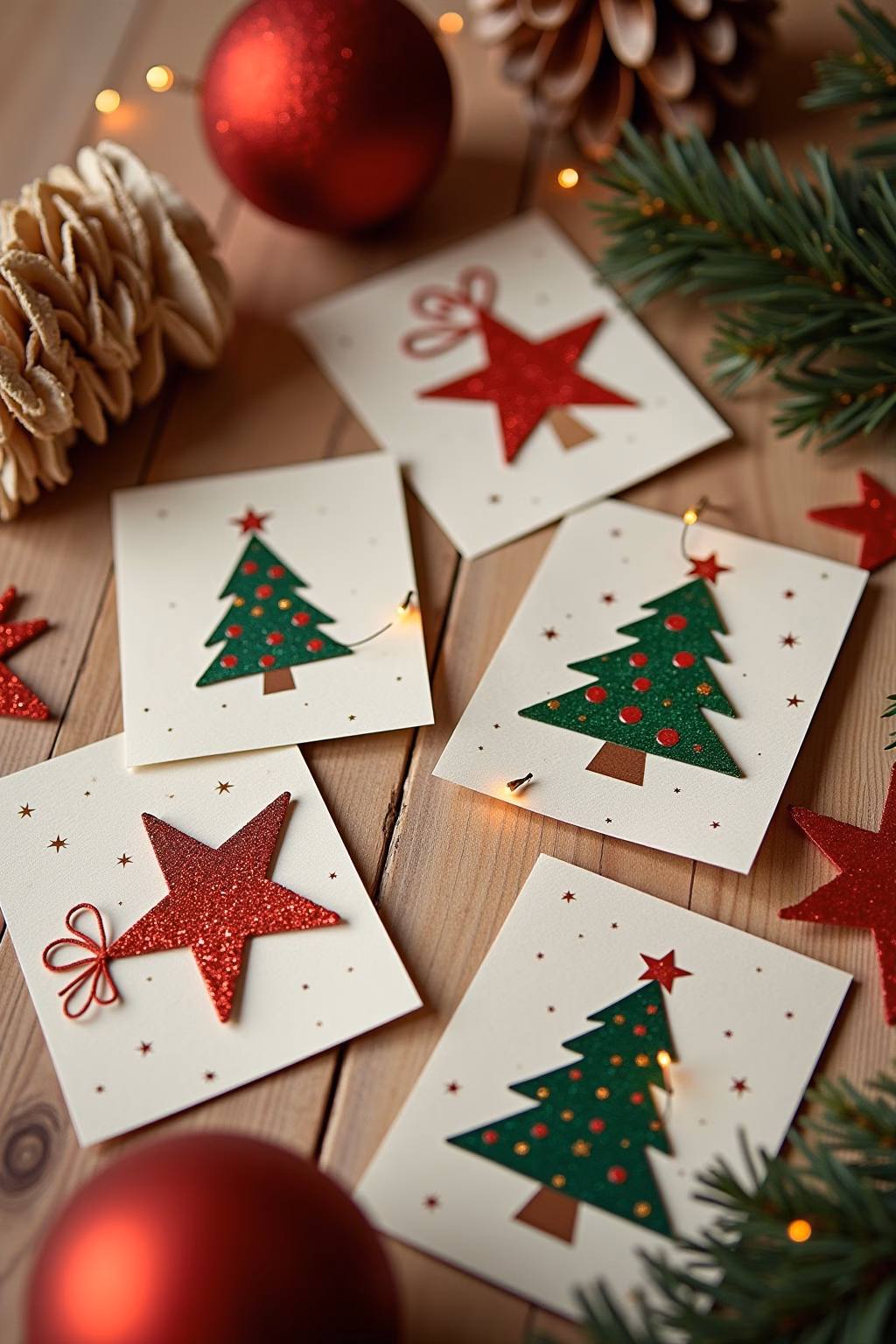 8 Weihnachtskarten basteln Ideen für festliche Grüße 19 weihnachtskarten basteln outline 7