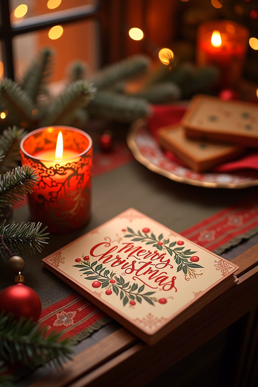 weihnachtswuensche karte outline 1