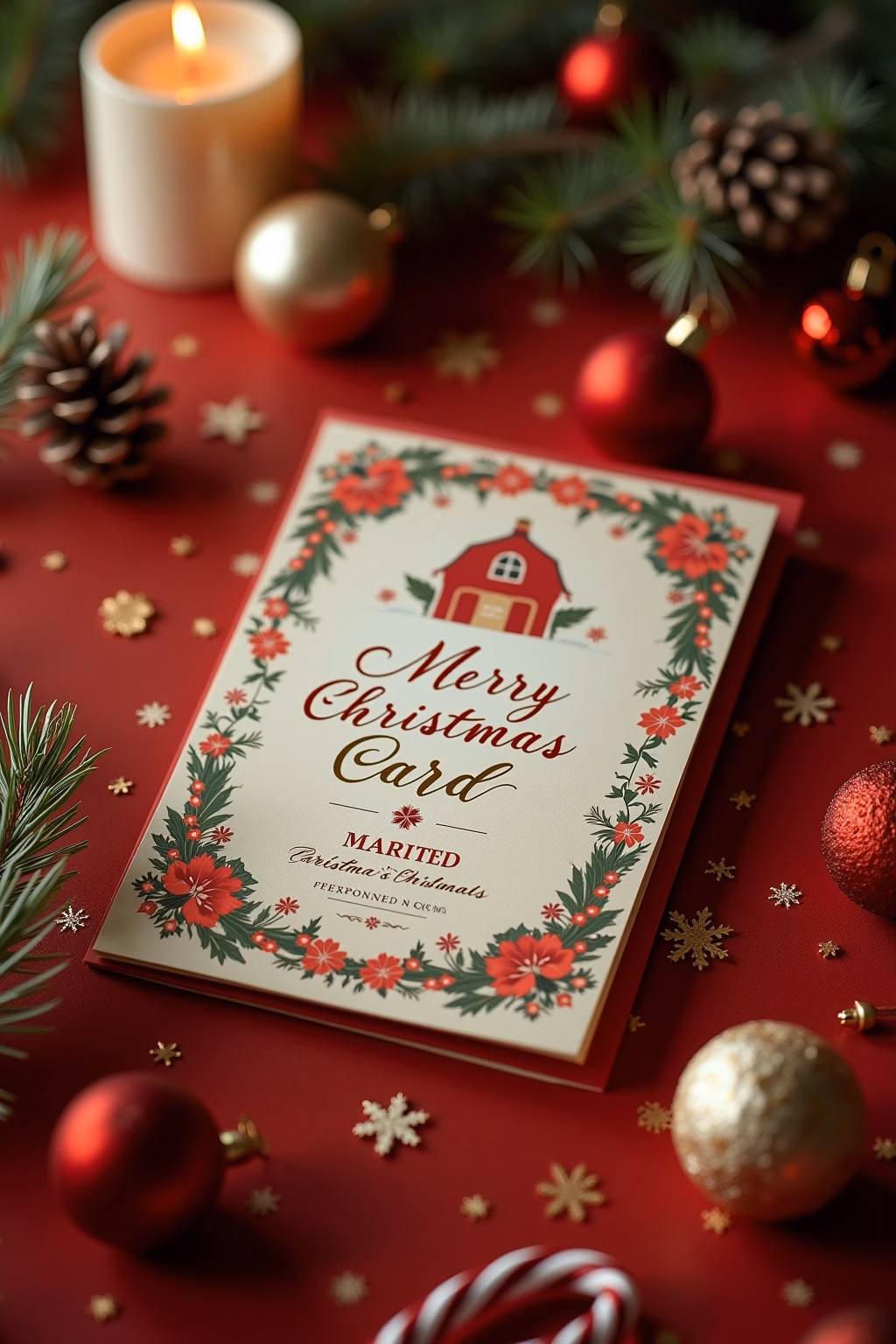 weihnachtswuensche karte outline 4 1