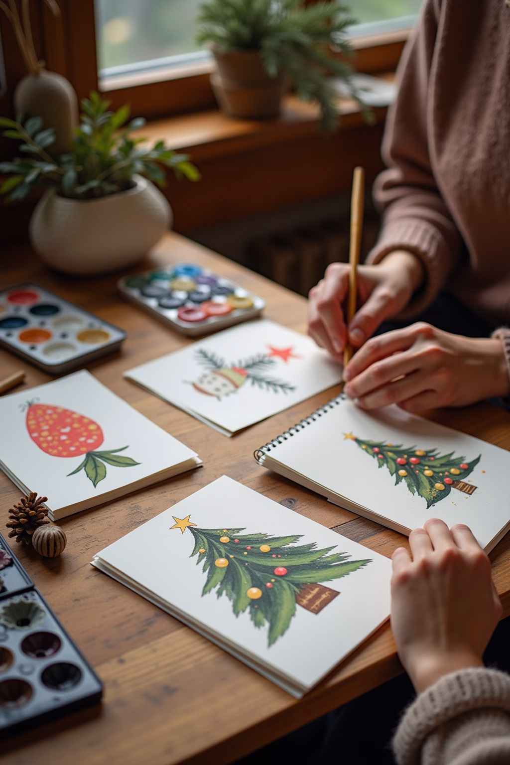 weihnachtswuensche karte outline 5